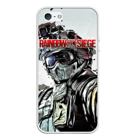 Чехол для iPhone 5/5S матовый с принтом Rainbow Six Siege в Ухте, Силикон | Область печати: задняя сторона чехла, без боковых панелей | pvp | воин | герой | дым | огонь | оружия | пламя | призрак | снайпер | сражения | тактический | туман | шутер