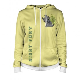 Женская толстовка 3D на молнии с принтом ночная фурия в Ухте, 100% полиэстер | длина до линии бедра, манжеты и пояс оформлены мягкой тканевой резинкой, двухслойный капюшон со шнурком для регулировки, спереди молния, по бокам два кармана | how to train your dragon | night fury | астрономия | беззубик | галактика | дракон | звезды | как приручить дракона | космос | ночная фурия