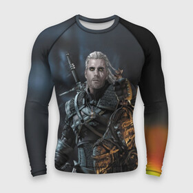 Мужской рашгард 3D с принтом Геральт Ведьмак в Ухте,  |  | ciri | geralt | henry cavill | wild hunt | witcher | ведьмак | генри кавилл | геральт | дикая охота | цири