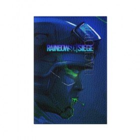 Обложка для паспорта матовая кожа с принтом Rainbow Six: Siege в Ухте, натуральная матовая кожа | размер 19,3 х 13,7 см; прозрачные пластиковые крепления | 
