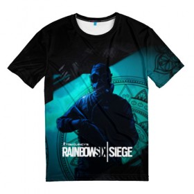 Мужская футболка 3D Rainbow Six Siege. Thatcher: в Ухте, 100% полиэфир | прямой крой, круглый вырез горловины, длина до линии бедер |