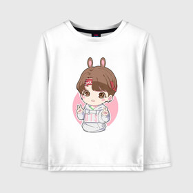 Детский лонгслив хлопок BTS ART: в Ухте, 100% хлопок | круглый вырез горловины, полуприлегающий силуэт, длина до линии бедер | bts | bts 2019 | bts art | bts jimin | bts jungkook | bts love | bts участники | bts чимин | bts чонгук | k pop | группа bts
