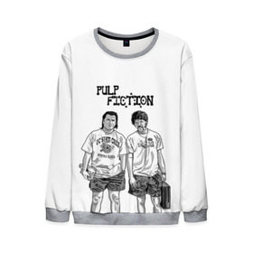 Мужской свитшот 3D с принтом Pulp Fiction в Ухте, 100% полиэстер с мягким внутренним слоем | круглый вырез горловины, мягкая резинка на манжетах и поясе, свободная посадка по фигуре | Тематика изображения на принте: кино | криминальное чтиво | тарантино | фильмы | чтиво