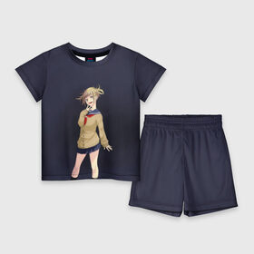 Детский костюм с шортами 3D с принтом My Hero Academia. Himiko Toga в Ухте,  |  | bokunoheroacademia | himiko | himikotoga | leagueofvillains | myheroacademia | toga | академия | геройская | косэй | лигазлодеев | моягеройскаяакадемия | передовойотряд | причуда | тога | химико