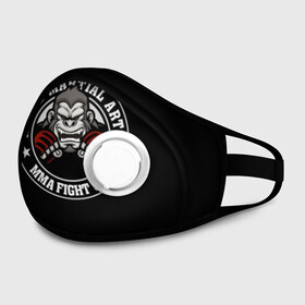 Маска из неопрена с принтом MMA в Ухте, неопрен 100% | Форма огибающая нос. Резинки для ушей с дополнительной резинкой на затылке. Клапан для выдоха для активного дыхания при занятиях спортом. Эластичный материал маски и окантовки для лучшего растяжения и прилегания маски.  | Тематика изображения на принте: animal | athlet | club | cool | emblem | extreme | fighter | fighting | gorilla | logo | mma | sign | sport | stars | text | атлет | боец | бойцовский | горилла | единоборства | животное | звезды | знак | клуб | крутой | логотип | надпись | перчатки | при
