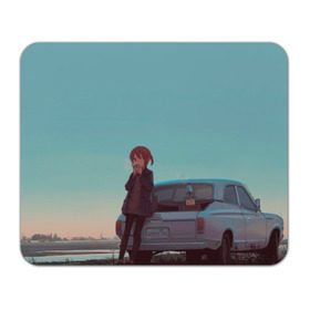 Коврик прямоугольный Тяночка у Запорожца: в Ухте, натуральный каучук | размер 230 х 185 мм; запечатка лицевой стороны |