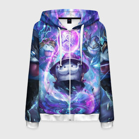 Мужская толстовка 3D на молнии с принтом League of legends в Ухте, 100% полиэстер | длина до линии бедра, манжеты и пояс оформлены мягкой тканевой резинкой, двухслойный капюшон со шнурком для регулировки, спереди молния, по бокам два кармана | art | fantasy | game art | illustration | league of legends | арт | драконы | лига легенд | персонаж | рпг | стратегия | фантастика