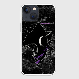 Чехол для iPhone 13 mini с принтом Monstercat в Ухте,  |  | monstercat | клуб | клубная музыка | кот | котенок | кошка | лейбл | монстар | монстар кет | монстер | музыка | танцевальная музыка | электронная | электронная музыка