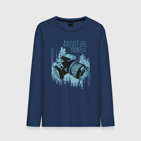 Мужской лонгслив хлопок с принтом Фотограф в Ухте, 100% хлопок |  | photo | фото | фотоаппарат | фотограф