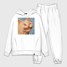 Мужской костюм хлопок OVERSIZE с принтом МЕМ КОТ в Ухте,  |  | искусство | кот | кот мем | котомем | коты мемы | кошка | кошка мем | лицо | лицо кота | лицо кошки | мем | мем кот | мем кошка | нарисованный | перекосившиеся лицо | рисунок | рожа кота