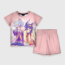 Детский костюм с шортами 3D с принтом аниме ушки в Ухте,  |  | ngnl | no game no life | аниме | без игры жизни нет | изуна | манга | нет игры   нет жизни | сора и сиро | широ