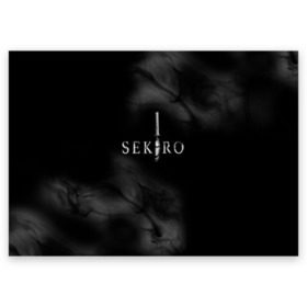 Поздравительная открытка с принтом Sekiro: Shadows Die Twice в Ухте, 100% бумага | плотность бумаги 280 г/м2, матовая, на обратной стороне линовка и место для марки
 | microsoft windows | playstation 4 | sekiro: shadows die twice | xbox one | воин с костяной рукой | игра | секиро | секиро шадоу дай твайс | сэкиро | японская