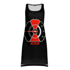 Платье-майка 3D EXO: в Ухте, 100% полиэстер | полуприлегающий силуэт, широкие бретели, круглый вырез горловины, удлиненный подол сзади. | boys band | exo | j pop | k pop | korea | music | nct | pop | pop idols | айдолы | бойс бенд | бтс | ексо | ехо | идолы | к поп | корейская музыка | корея | нст | поп | попса