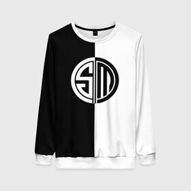 Женский свитшот 3D с принтом Team SoloMid в Ухте, 100% полиэстер с мягким внутренним слоем | круглый вырез горловины, мягкая резинка на манжетах и поясе, свободная посадка по фигуре | league of legends | lol | азир | акали | алистар | амуму | анивия | ари | атрокс | воин | вуконг | гарен | лига легенд | лига оф легенд | лол | маг | поддержка | стрелок | танк