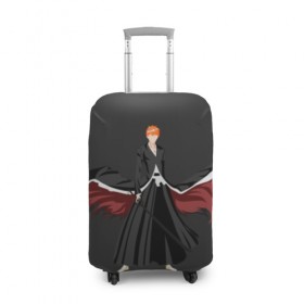 Чехол для чемодана 3D с принтом Kurosaki Ichigo в Ухте, 86% полиэфир, 14% спандекс | двустороннее нанесение принта, прорези для ручек и колес | 