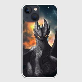 Чехол для iPhone 13 mini с принтом Night Fury в Ухте,  |  | Тематика изображения на принте: how to train your dragon | night fury | беззубик | дракон | как приручить дракона | ночная фурия