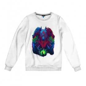 Женский свитшот хлопок с принтом Hyper Beast в Ухте, 100% хлопок | прямой крой, круглый вырез, на манжетах и по низу широкая трикотажная резинка  | art | counter strike | cs | cs go | csgo | game | go | monster | steam | арт | зверь | игра | кс | ксго | монстр | скоростной | чудовище