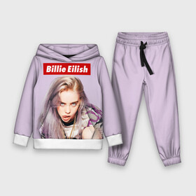 Детский костюм 3D (с толстовкой) с принтом Billie Eilish в Ухте,  |  | bad guy | bellyache | billie eilish | bury a friend | ocean eyes | when we all fall asleep where do we go | билли айлиш | музыка | певица