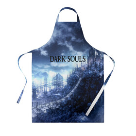 Фартук 3D с принтом DARK SOULS в Ухте, 100% полиэстер | общий размер — 65 х 85 см, ширина нагрудника — 26 см, горловина — 53 см, длина завязок — 54 см, общий обхват в поясе — 173 см. Принт на завязках и на горловине наносится с двух сторон, на основной части фартука — только с внешней стороны | art | artwork | crown | dark soul | dark souls iii | death | digital art | embers | fanatsy | fire | flames | game | mask | skeletons | воин | минимализм | рыцарь | тёмные души