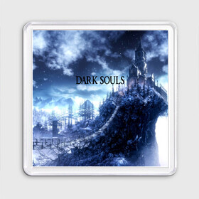 Магнит 55*55 с принтом DARK SOULS в Ухте, Пластик | Размер: 65*65 мм; Размер печати: 55*55 мм | Тематика изображения на принте: art | artwork | crown | dark soul | dark souls iii | death | digital art | embers | fanatsy | fire | flames | game | mask | skeletons | воин | минимализм | рыцарь | тёмные души