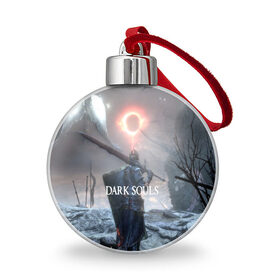 Ёлочный шар с принтом DARK SOULS в Ухте, Пластик | Диаметр: 77 мм | art | artwork | crown | dark soul | dark souls iii | death | digital art | embers | fanatsy | fire | flames | game | mask | skeletons | воин | минимализм | рыцарь | тёмные души