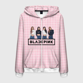 Мужская толстовка 3D на молнии с принтом Black Pink 2019 в Ухте, 100% полиэстер | длина до линии бедра, манжеты и пояс оформлены мягкой тканевой резинкой, двухслойный капюшон со шнурком для регулировки, спереди молния, по бокам два кармана | 2019 | black | black pink | k pop | kill | kill this love | korea | logo | music | pink | pop | блек пинк | блэк пинк | газета | девушки | кпоп | лого | музыка | надпись | розовый