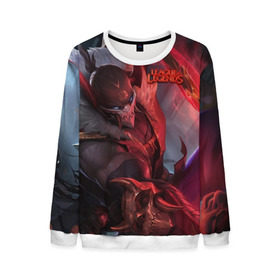 Мужской свитшот 3D с принтом League of Legends в Ухте, 100% полиэстер с мягким внутренним слоем | круглый вырез горловины, мягкая резинка на манжетах и поясе, свободная посадка по фигуре | Тематика изображения на принте: kda | lol | rise | rus | skins | варвик | варус | воин | легенд | лига | лол | маг | стрелок | танк | чемпион