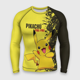Мужской рашгард 3D с принтом Pikachu Pika Pika в Ухте,  |  | pika | pikachu | аниме | детская | детям | игры | молния | мышка | мышь | пика | пикачу | покемон | покемоны