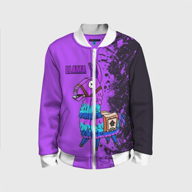 Детский бомбер 3D с принтом FORTNITE в Ухте, 100% полиэстер | застегивается на молнию, по бокам два кармана без застежек, мягкие манжеты, по низу бомбера и на воротнике — эластичная резинка | battle royale | epic games fortnite | fortnite | fortnite game | game | retrowave | synthwave | игры | фортнайт