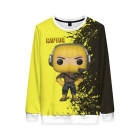 Женский свитшот 3D с принтом FORTNITE в Ухте, 100% полиэстер с мягким внутренним слоем | круглый вырез горловины, мягкая резинка на манжетах и поясе, свободная посадка по фигуре | 