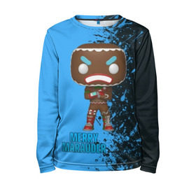 Детский лонгслив 3D с принтом FORTNITE в Ухте, 100% полиэстер | длинные рукава, круглый вырез горловины, полуприлегающий силуэт
 | battle royale | epic games fortnite | fortnite | fortnite game | game | retrowave | synthwave | игры | фортнайт