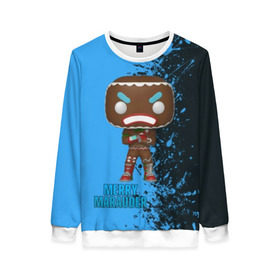 Женский свитшот 3D с принтом FORTNITE в Ухте, 100% полиэстер с мягким внутренним слоем | круглый вырез горловины, мягкая резинка на манжетах и поясе, свободная посадка по фигуре | battle royale | epic games fortnite | fortnite | fortnite game | game | retrowave | synthwave | игры | фортнайт