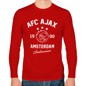 Мужской лонгслив хлопок с принтом Аякс в Ухте, 100% хлопок |  | afc ajax | ajax | amsterdamsche football club ajax | амстердамский аякс | аякс | аякс амстердам | фк аякс | форма | футбол | футбольный клуб