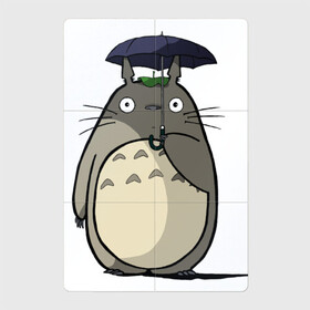 Магнитный плакат 2Х3 с принтом Totoro в Ухте, Полимерный материал с магнитным слоем | 6 деталей размером 9*9 см | Тематика изображения на принте: totoro | аниме | для детей | животное | лес | мой сосед тоторо | мультфильм | тоторо