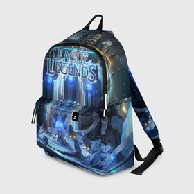 Рюкзак 3D с принтом League of Legends в Ухте, 100% полиэстер | лямки с регулируемой длиной, сверху петелька, чтобы рюкзак можно было повесить на вешалку. Основное отделение закрывается на молнию, как и внешний карман. Внутри два дополнительных кармана, один из которых закрывается на молнию. По бокам два дополнительных кармашка | kda | lol | rise | rus | skins | варвик | варус | воин | легенд | лига | лол | маг | стрелок | танк | чемпион