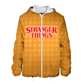 Мужская куртка 3D с принтом STRANGER THINGS в Ухте, ткань верха — 100% полиэстер, подклад — флис | прямой крой, подол и капюшон оформлены резинкой с фиксаторами, два кармана без застежек по бокам, один большой потайной карман на груди. Карман на груди застегивается на липучку | 011 | eggo | eleven | friends don t lie | netflix | season 3 | stranger things | демогоргон | нетфликс | одиннадцатая | очень странные дела | сезон 3 | сериалы