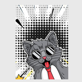 Скетчбук с принтом Кот в Ухте, 100% бумага
 | 48 листов, плотность листов — 100 г/м2, плотность картонной обложки — 250 г/м2. Листы скреплены сверху удобной пружинной спиралью | животное | кот