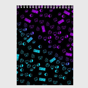 Скетчбук с принтом BTS BT21 в Ухте, 100% бумага
 | 48 листов, плотность листов — 100 г/м2, плотность картонной обложки — 250 г/м2. Листы скреплены сверху удобной пружинной спиралью | bangtan boys | bt21 | bts | bts army | bts stickers | j hope | jimin | jin | jungkook | k pop | rap monster | rapmon | suga | v | бтс | корея | стикеры bts