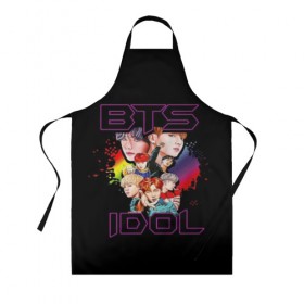Фартук 3D с принтом BTS ARMY в Ухте, 100% полиэстер | общий размер — 65 х 85 см, ширина нагрудника — 26 см, горловина — 53 см, длина завязок — 54 см, общий обхват в поясе — 173 см. Принт на завязках и на горловине наносится с двух сторон, на основной части фартука — только с внешней стороны | bangtan | boy | j hope | jimin | jin | jungkook | korea | luv | rm | suga | v | with | бтс | кей | поп