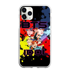 Чехол для iPhone 11 Pro матовый BTS Pop art: в Ухте, Силикон |  | bangtan | boy | j hope | jimin | jin | jungkook | korea | luv | rm | suga | v | with | бтс | кей | поп