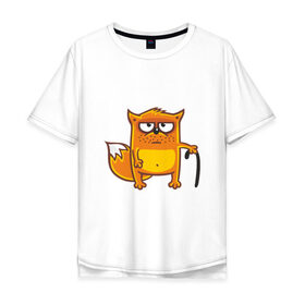 Мужская футболка хлопок Oversize Старый лис: в Ухте, 100% хлопок | свободный крой, круглый ворот, “спинка” длиннее передней части |