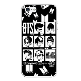 Чехол для iPhone 5/5S матовый BTS WE ARE BULLETPROOF: в Ухте, Силикон | Область печати: задняя сторона чехла, без боковых панелей | bangtan | boy | j hope | jimin | jin | jungkook | korea | luv | rm | suga | v | with | бтс | кей | поп