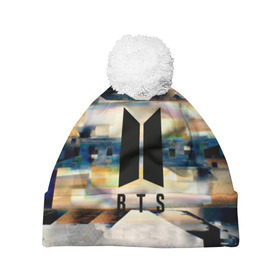 Шапка 3D c помпоном BTS: в Ухте, 100% полиэстер | универсальный размер, печать по всей поверхности изделия | bangtan boys | beyond the scene | bts | k pop | music | арэм | ви | джей хоуп | джин | музыка | сюга | чимин | чонгук