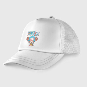 Детская кепка тракер с принтом One Piece в Ухте, Козырек - 100% хлопок. Кепка - 100% полиэстер, Задняя часть - сетка | универсальный размер, пластиковая застёжка | Тематика изображения на принте: monkey d. luffy | one piece | tony tony chopper | аниме | большой куш | ван пис | ванпис | манга | манки д. луффи | пираты | пираты соломенной шляпы | тони тони чоппер