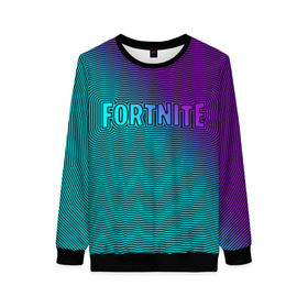 Женский свитшот 3D с принтом Fortnite в Ухте, 100% полиэстер с мягким внутренним слоем | круглый вырез горловины, мягкая резинка на манжетах и поясе, свободная посадка по фигуре | 