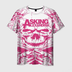 Мужская футболка 3D с принтом Asking Alexandria  в Ухте, 100% полиэфир | прямой крой, круглый вырез горловины, длина до линии бедер | Тематика изображения на принте: aa | ben bruce | death | destiny | from | metal | rock | sumerian | to | йорк | метал | рок | хард | хеви | электроникор