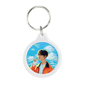 Брелок круглый с принтом Jeon BTS в Ухте, пластик и полированная сталь | круглая форма, металлическое крепление в виде кольца | bts | jimin | jin | jungkook | k pop | kim taehyung | korean | suga | бтс | джонгук | ким сокчин | ким тэ хён | корейский поп | корея | мин юнги | пак | суга | чимин | чон