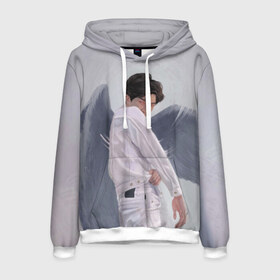 Мужская толстовка 3D с принтом BTS Angel в Ухте, 100% полиэстер | двухслойный капюшон со шнурком для регулировки, мягкие манжеты на рукавах и по низу толстовки, спереди карман-кенгуру с мягким внутренним слоем. | bts | jimin | jin | jungkook | k pop | kim taehyung | korean | suga | бтс | джонгук | ким сокчин | ким тэ хён | корейский поп | корея | мин юнги | пак | суга | чимин | чон