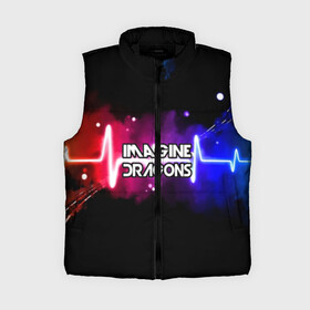 Женский жилет утепленный 3D с принтом imagine dragons в Ухте,  |  | destiny | from | imagine dragons | metal death | rock | альтернатива | метал | рок | хард | хеви | электроникор