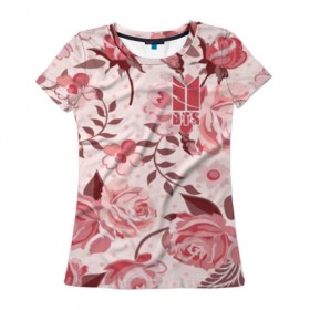 Женская футболка 3D с принтом BTS Lifestyle в Ухте, 100% полиэфир ( синтетическое хлопкоподобное полотно) | прямой крой, круглый вырез горловины, длина до линии бедер | Тематика изображения на принте: 